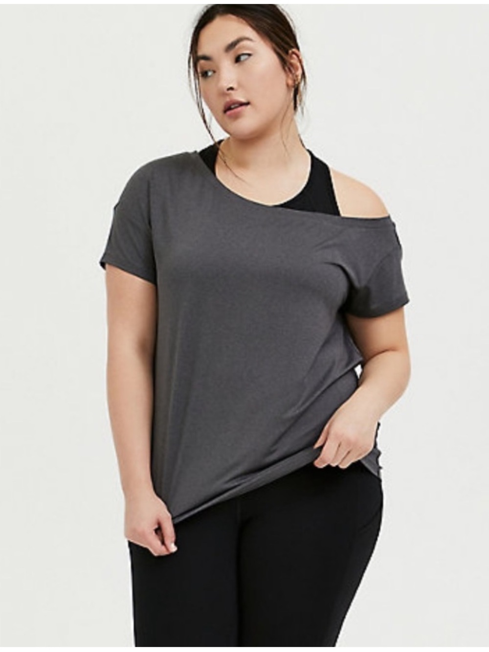 Torrid 1X Off the Shoulder Active T-Shirt